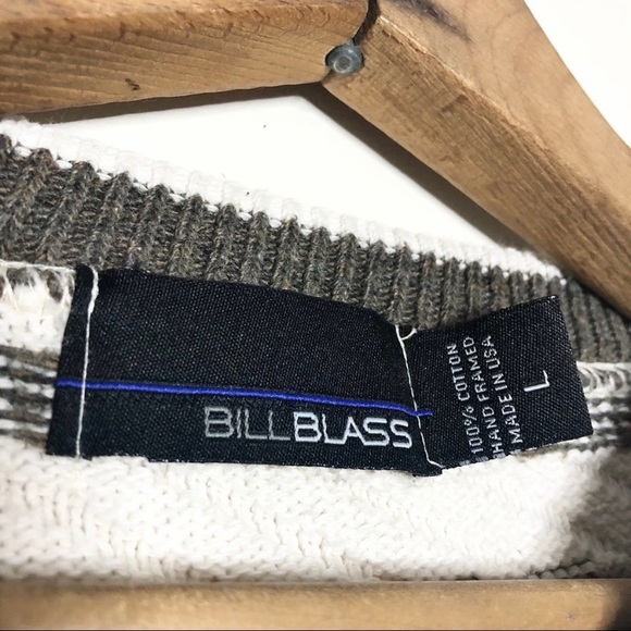 Vintage Made in USA Bill Bass Gray Texture Sweater - Picture 4 of 4